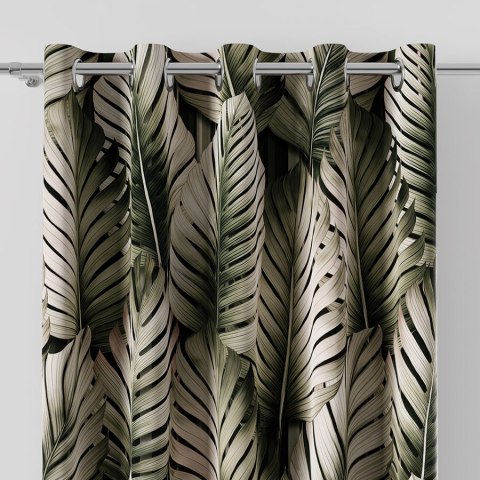 TROPICANA Tkanina na zasłony BLACKOUT, szer.145cm, kolor zielony D00202/BLC/001/145000/1