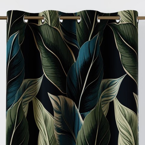 ZURIN Tkanina na zasłony DIMOUT/BLACKOUT, szer. 145cm, kolor granatowy D00243/BLC/002/szer. 145000/1