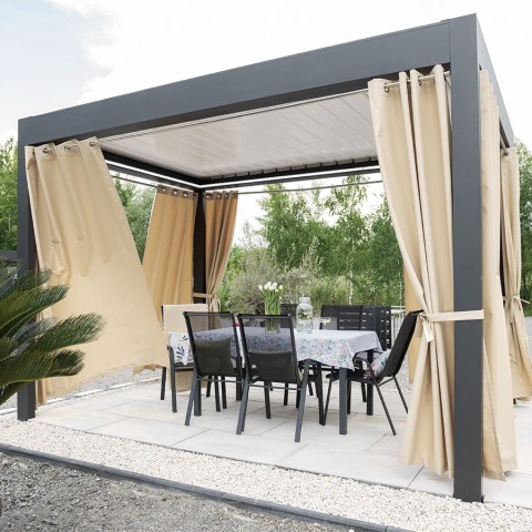 BELIS Tkanina na zasłony zewnętrzna premium, szer. 150 cm, kolor 014 kremowy TD0030/TDW/014/150000/1