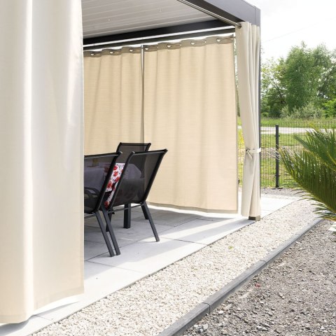 BELIS Tkanina na zasłony zewnętrzna premium, szer. 150 cm, kolor 014 kremowy TD0030/TDW/014/150000/1