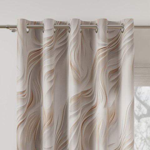 CALM Tkanina na zasłony NINA WODOODPORNA, szer. 160cm, kolor 001 beżowy D00185/NIW/001/szer. 160000/1