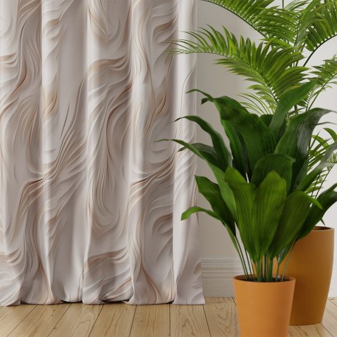 CALM Tkanina na zasłony NINA WODOODPORNA, szer. 160cm, kolor 001 beżowy D00185/NIW/001/szer. 160000/1