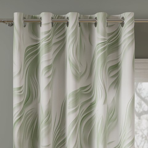 CALM Tkanina na zasłony NINA WODOODPORNA, szer. 160cm, kolor 002 szałwiowy D00185/NIW/002/szer. 160000/1