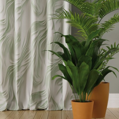 CALM Tkanina na zasłony NINA WODOODPORNA, szer. 160cm, kolor 002 szałwiowy D00185/NIW/002/szer. 160000/1