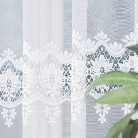 DARIA Firanka żakardowa gotowa, 120x300cm, kolor biały 018982/FBL/001/300120/1