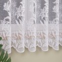 Firanka żakardowa ze wzorem po całości, wys. 180cm, kolor biały 018893/000/001/000180/1