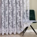 Firanka żakardowa ze wzorem po całości, wys. 250cm, kolor biały 018893/000/001/000250/1