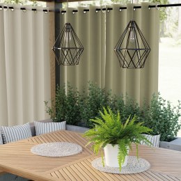 GARDENIA Zasłona gotowa na przelotkach, 240x140 cm, kolor 364 ciemny szarozielony TD0025/ZGP/364/140240/1
