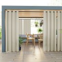 GARDENIA Zasłona gotowa na przelotkach, 250x140 cm, kolor 002 ciemny kremowy TD0025/ZGP/002/140250/1