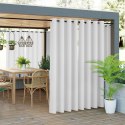 GARDENIA Zasłona gotowa na przelotkach, 250x140 cm, kolor 050 biały TD0025/ZGP/050/140250/1