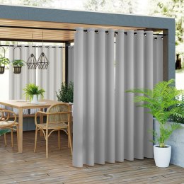 GARDENIA Zasłona gotowa na przelotkach, 250x140 cm, kolor 794 beżowo szary TD0025/ZGP/794/140250/1