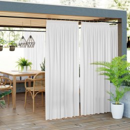 GARDENIA Zasłona gotowa na taśmie, 240x140 cm, kolor 050 biały TD0025/ZGT/050/140240/1