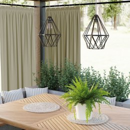 GARDENIA Zasłona gotowa na taśmie, 240x140 cm, kolor 364 ciemny szarozielony TD0025/ZGT/364/140240/1