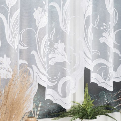JULIANNA Firanka żakardowa gotowa, 160x300cm, kolor biały 017199/FBL/001/300160/1