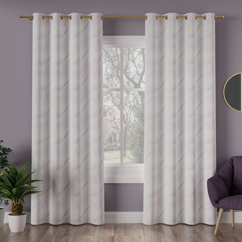 LINESA Tkanina na zasłony NINA WODOODPORNA, szer. 160cm, kolor 002 pastelowo fioletowy D00261/NIW/002/szer. 160000/1