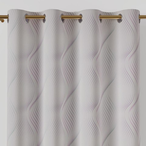 LINESA Tkanina na zasłony NINA WODOODPORNA, szer. 160cm, kolor 002 pastelowo fioletowy D00261/NIW/002/szer. 160000/1