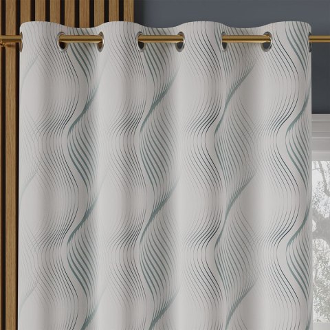 LINESA Tkanina na zasłony NINA WODOODPORNA, szer. 160cm, kolor 003 szaro niebieski D00261/NIW/003/szer. 160000/1