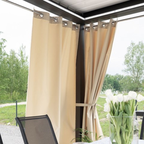 MOANA Tkanina na zasłony zewnętrzna premium, szer. 150 cm, kolor 014 kremowy TD0029/TDW/014/150000/1