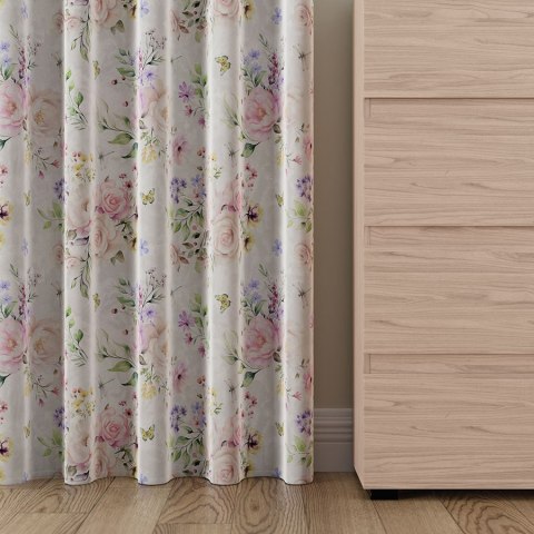 ROSANNA Tkanina na zasłony VELVET, 150cm, kolor 001 biały D00253/VEL/001/150000/1