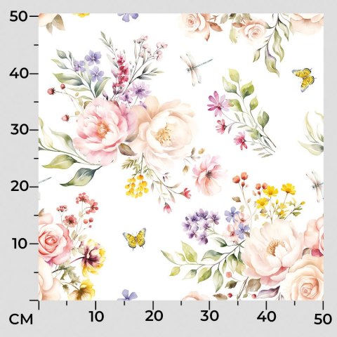 ROSANNA Tkanina na zasłony VELVET, 150cm, kolor 001 biały D00253/VEL/001/150000/1