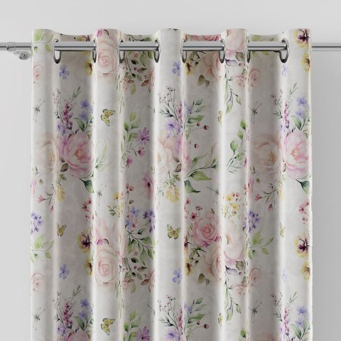 ROSANNA Tkanina na zasłony VELVET, 150cm, kolor 001 biały D00253/VEL/001/150000/1