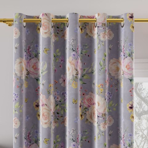 ROSANNA Tkanina na zasłony VELVET, 150cm, kolor 002 pastelowy fiolet D00253/VEL/002/150000/1
