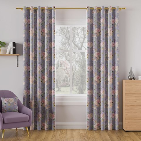 ROSANNA Tkanina na zasłony VELVET, 150cm, kolor 002 pastelowy fiolet D00253/VEL/002/150000/1
