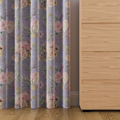 ROSANNA Tkanina na zasłony VELVET, 150cm, kolor 002 pastelowy fiolet D00253/VEL/002/150000/1