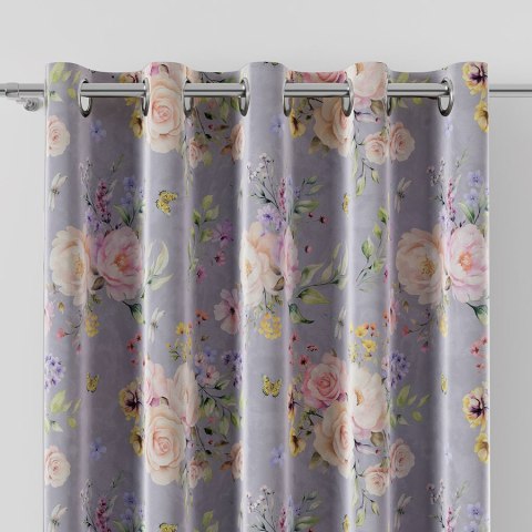 ROSANNA Tkanina na zasłony VELVET, 150cm, kolor 002 pastelowy fiolet D00253/VEL/002/150000/1