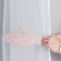 WOAL Firana gotowa na srebrnych przelotkach, szerokość 140 x wys. 230cm, kolor biały FG0002/FGP/001/140230/1
