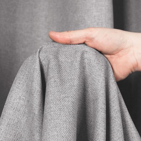 CYRUS Tkanina na zasłony, wys. 300cm, kolor 024 szary 042350/TDP/024/000300/1