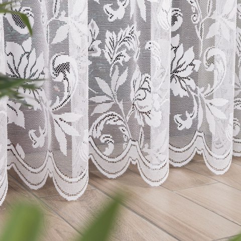 Firanka żakardowa, wys. 300cm, kolor biały 301100/000/001/000300/1