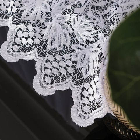 Firanka żakardowa, pasowa, wys. 180cm, kolor biały 018965/000/001/000180/1