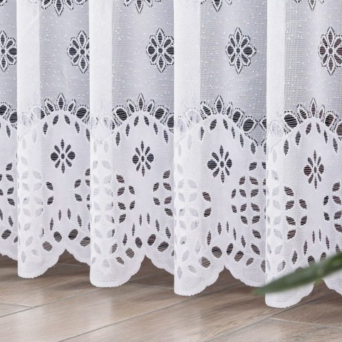 Firanka żakardowa, pasowa, wys. 250cm, kolor biały 018999/000/001/000250/1