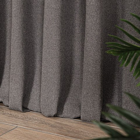 Tkanina na zasłony, szer. 150 cm, kolor brązowoszary 318716/TDP/008/150000/1