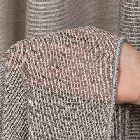 AISHA Firanka z ołowianką, wys. 300cm, kolor 009 szary 535033/OLO/009/000300/1