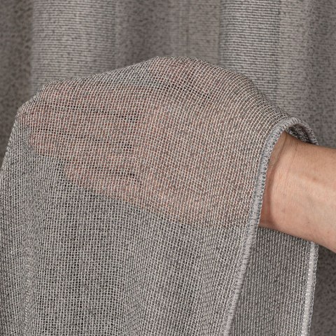 AISHA Firanka z ołowianką, wys. 300cm, kolor 010 ciemny szary 535033/OLO/010/000300/1