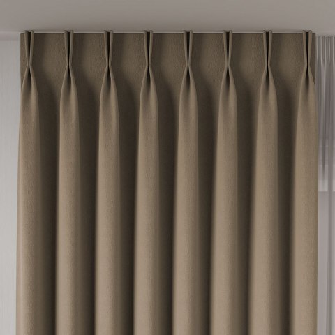 ALUNA Tkanina na zasłony, wys. 300cm, kolor 004 ciemny beżowy 318738/TDP/004/000300/1