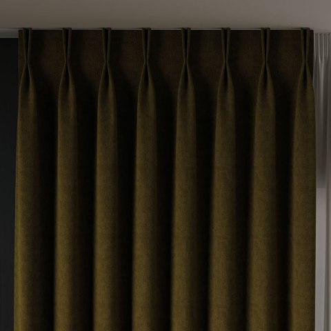 ALUNA Tkanina na zasłony, wys. 300cm, kolor 011 oliwkowy 318738/TDP/011/000300/1