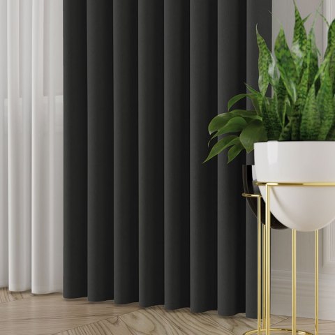 ALUNA Tkanina na zasłony, wys. 300cm, kolor 015 antracytowy 318738/TDP/015/000300/1