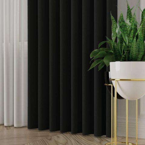 ALUNA Tkanina na zasłony, wys. 300cm, kolor 017 czarny 318738/TDP/017/000300/1