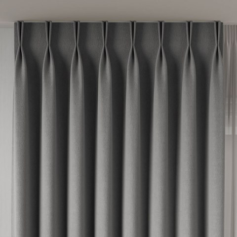 ALUNA Tkanina na zasłony, wys. 300cm, kolor 018 szary 318738/TDP/018/000300/1