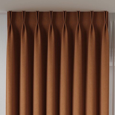 ALUNA Tkanina na zasłony, wys. 300cm, kolor 025 rdzawy 318738/TDP/025/000300/1