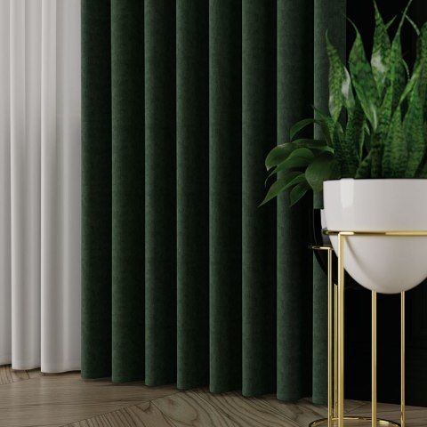 ALUNA Tkanina na zasłony, wys. 300cm, kolor 026 zielony 318738/TDP/026/000300/1
