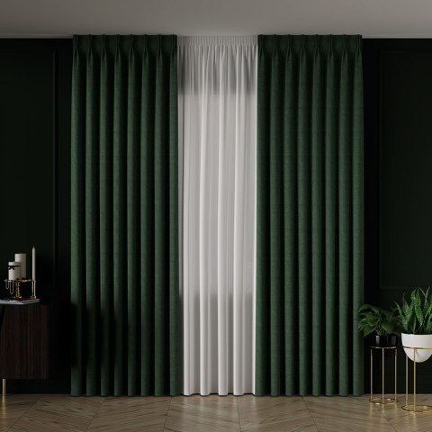 ALUNA Tkanina na zasłony, wys. 300cm, kolor 026 zielony 318738/TDP/026/000300/1