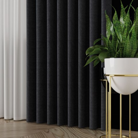 ALUNA Tkanina na zasłony, wys. 300cm, kolor 027 granatowy 318738/TDP/027/000300/1