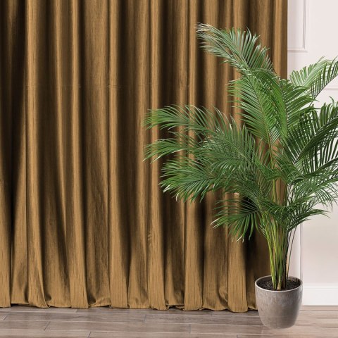 CHARLOTTA Tkanina na zasłony, wys. 300cm, kolor 013 kawowy 374808/TDP/013/000300/1