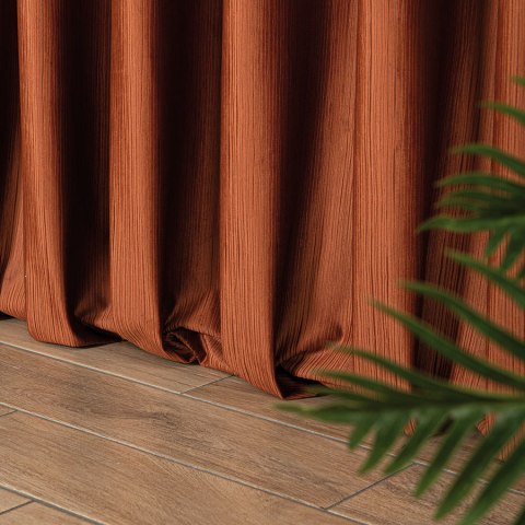 CHARLOTTA Tkanina na zasłony, wys. 300cm, kolor 016 rdzawy 374808/TDP/016/000300/1