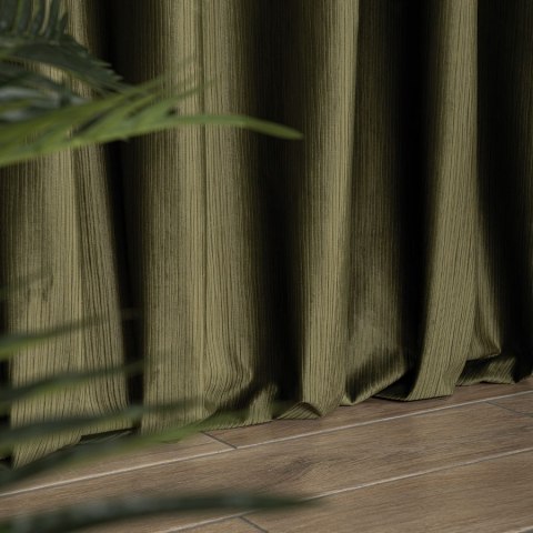 CHARLOTTA Tkanina na zasłony, wys. 300cm, kolor 027 oliwkowy 374808/TDP/027/000300/1