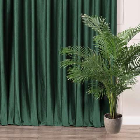 CHARLOTTA Tkanina na zasłony, wys. 300cm, kolor 030 butelkowa zieleń 374808/TDP/030/000300/1